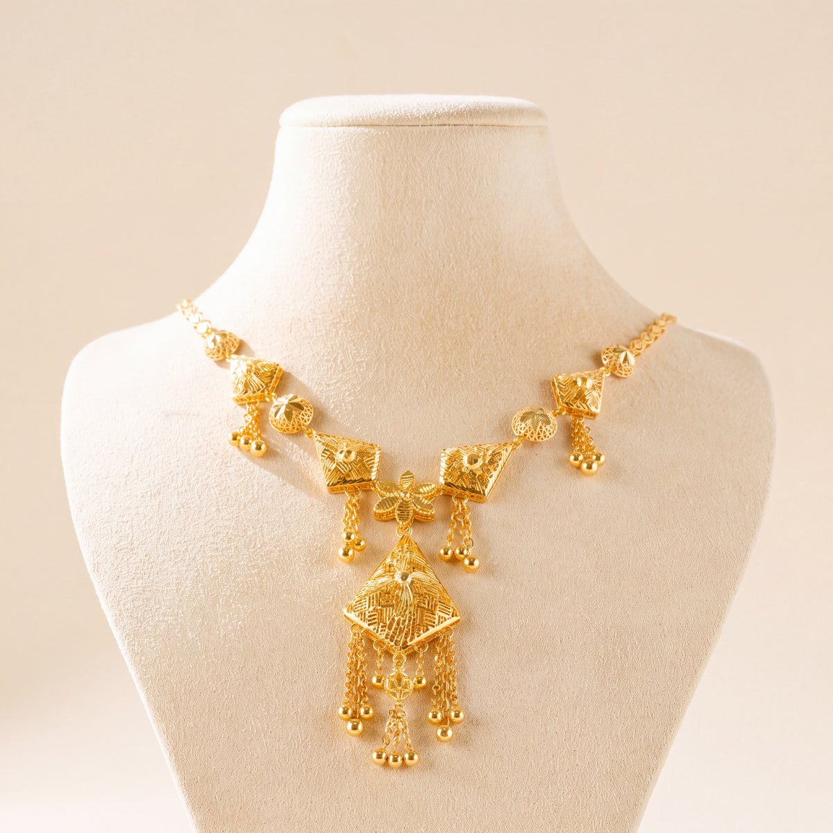 RP Necklace 14, 925 silver 24K gold plated