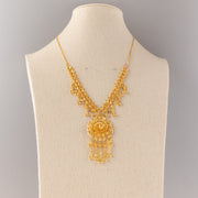 RP Necklace (D16) - 925 Silver & 24K Gold Plated - Falaq Jewellery Oman