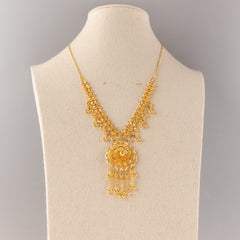 RP Necklace (D16) - 925 Silver & 24K Gold Plated - Falaq Jewellery Oman