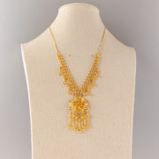 RP Necklace (D17) - 925 Silver & 24K Gold Plated - Falaq Jewellery Oman