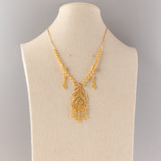 RP Necklace (D19) - 925 Silver & 24K Gold Plated - Falaq Jewellery Oman