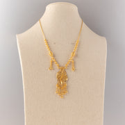 RP Necklace (D22) - 925 Silver & 24K Gold Plated - Falaq Jewellery Oman