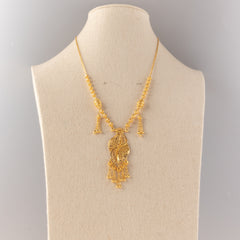 RP Necklace (D22) - 925 Silver & 24K Gold Plated - Falaq Jewellery Oman