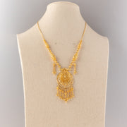 RP Necklace (D23) - 925 Silver & 24K Gold Plated - Falaq Jewellery Oman