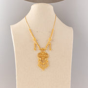 RP Necklace (D24) - 925 Silver & 24K Gold Plated - Falaq Jewellery Oman