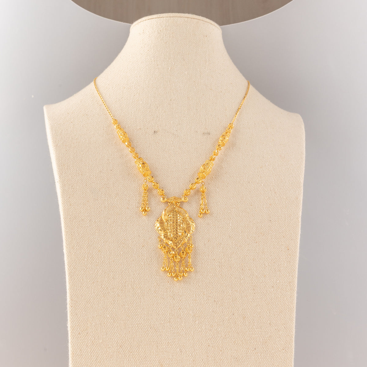 RP Necklace (D30) - 925 Silver & 24K Gold Plated - Falaq Jewellery Oman