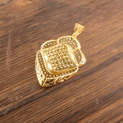 RP Pendants D100 — 925 silver, gold-plated filigree pendant
