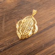 RP Pendants D101 — 925 silver, gold-plated filigree pendant