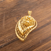 RP Pendants D104 — 925 silver, gold-plated filigree pendant