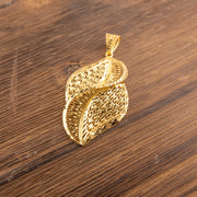 RP Pendants D106 — 925 silver, gold-plated filigree pendant