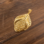 RP Pendants D95 — 925 silver, gold-plated filigree pendant
