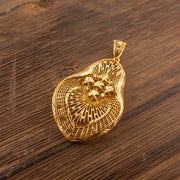 RP Pendants D96 — 925 silver, gold-plated filigree pendant