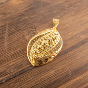 RP Pendants D97 — 925 silver, gold-plated filigree pendant