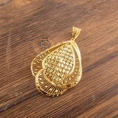 RP Pendants D99 — 925 silver, gold-plated filigree pendant