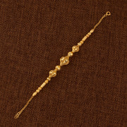 RP Beads & Ball Bracelet (D102) - 925 Silver & 24K Gold Plated - Falaq Jewellery Oman