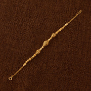 RP Beads & Ball Bracelet (D108) - 925 Silver & 24K Gold Plated - Falaq Jewellery Oman