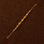 RP Beads & Ball Bracelet (D109) - 925 Silver & 24K Gold Plated - Falaq Jewellery Oman