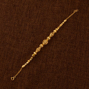 RP Beads & Ball Bracelet (D112) - 925 Silver & 24K Gold Plated - Falaq Jewellery Oman
