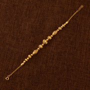 RP Beads & Ball Bracelet (D113) - 925 Silver & 24K Gold Plated - Falaq Jewellery Oman