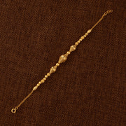 RP Beads & Ball Bracelet (D117) - 925 Silver & 24K Gold Plated - Falaq Jewellery Oman