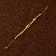 RP Beads & Ball Bracelet (D121) - 925 Silver & 24K Gold Plated - Falaq Jewellery Oman