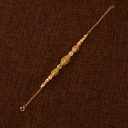 RP Beads & Ball Bracelet (D129) - 925 Silver & 24K Gold Plated - Falaq Jewellery Oman