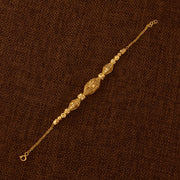 RP Beads & Ball Bracelet (D130) - 925 Silver & 24K Gold Plated - Falaq Jewellery Oman