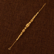 RP Beads & Ball Bracelet (D131) - 925 Silver & 24K Gold Plated - Falaq Jewellery Oman