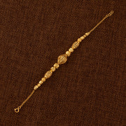 RP Beads & Ball Bracelet (D133) - 925 Silver & 24K Gold Plated - Falaq Jewellery Oman