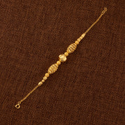 RP Beads & Ball Bracelet (D137) - 925 Silver & 24K Gold Plated - Falaq Jewellery Oman