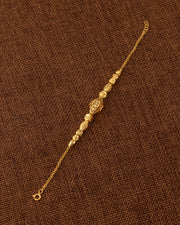 RP Beads & Ball Bracelet (D140) - 925 Silver & 24K Gold Plated - Falaq Jewellery Oman