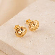 Sphere Stud Earrings 2 on travertine