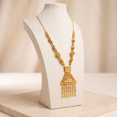 Traditional Mala Necklace 14 on travertine