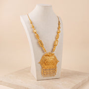 Traditional Mala Necklace 28 on travertine
