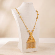 Traditional Mala Necklace 33 on travertine