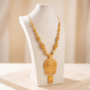 Traditional Mala Necklace 34 on travertine