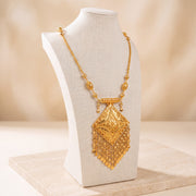 Traditional Mala Necklace 40 on travertine