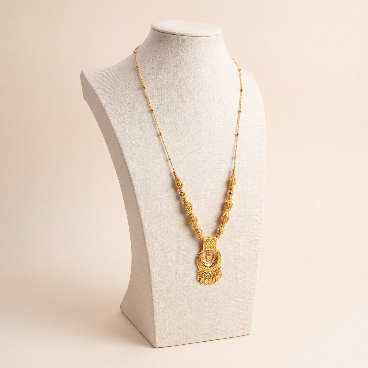 Traditional Mala Necklace 51, 925 silver 24K gold plated
