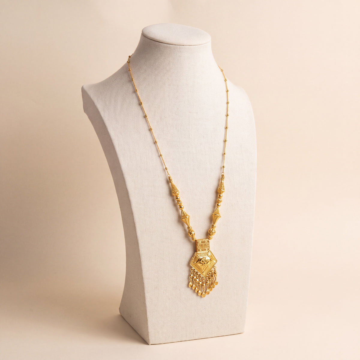 Traditional Mala Necklace 56, 925 silver 24K gold plated