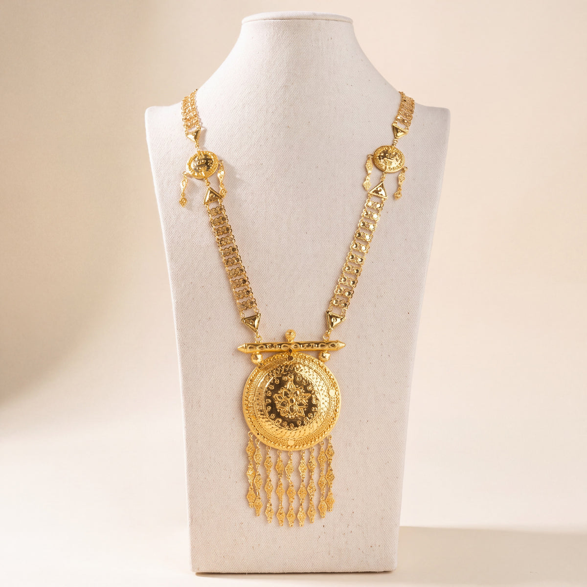 Traditional Moria Necklace 4, 925 silver 24K gold plated