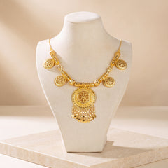 Traditional Necklace 47 on travertine