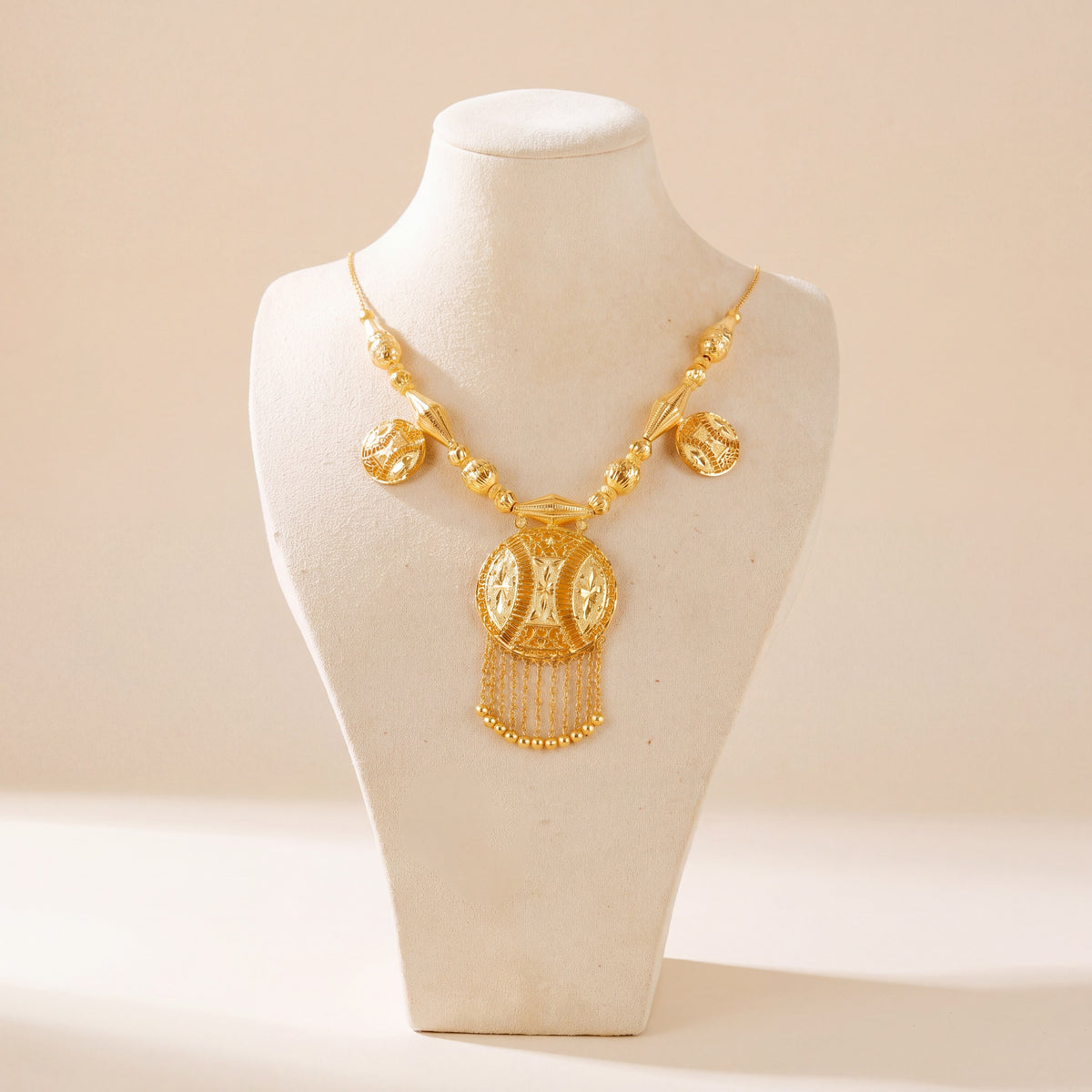Traditional Necklace 75, 925 silver 24K gold plated