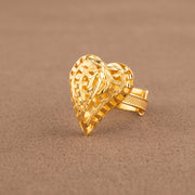 Traditional Ring (D187) - 925 Silver & 24K Gold Plated - Falaq Jewellery Oman