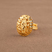 Traditional Ring (D189) - 925 Silver & 24K Gold Plated - Falaq Jewellery Oman