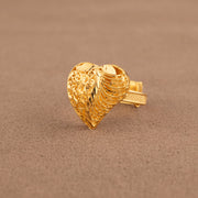 Traditional Ring (D193) - 925 Silver & 24K Gold Plated - Falaq Jewellery Oman