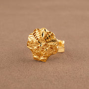 Traditional Ring (D194) - 925 Silver & 24K Gold Plated - Falaq Jewellery Oman