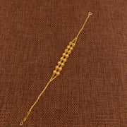 Twin Orb Bracelet (D2) - 925 Silver & 24K Gold Plated - Falaq Jewellery Oman