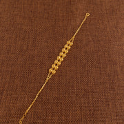 Twin Orb Bracelet (D5) - 925 Silver & 24K Gold Plated - Falaq Jewellery Oman