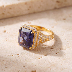 Fancy Ring (D2) on travertine