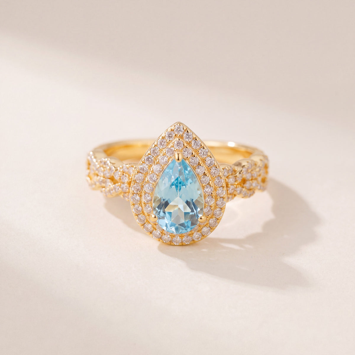 Fancy Ring (D3), 925 silver 24K gold plated
